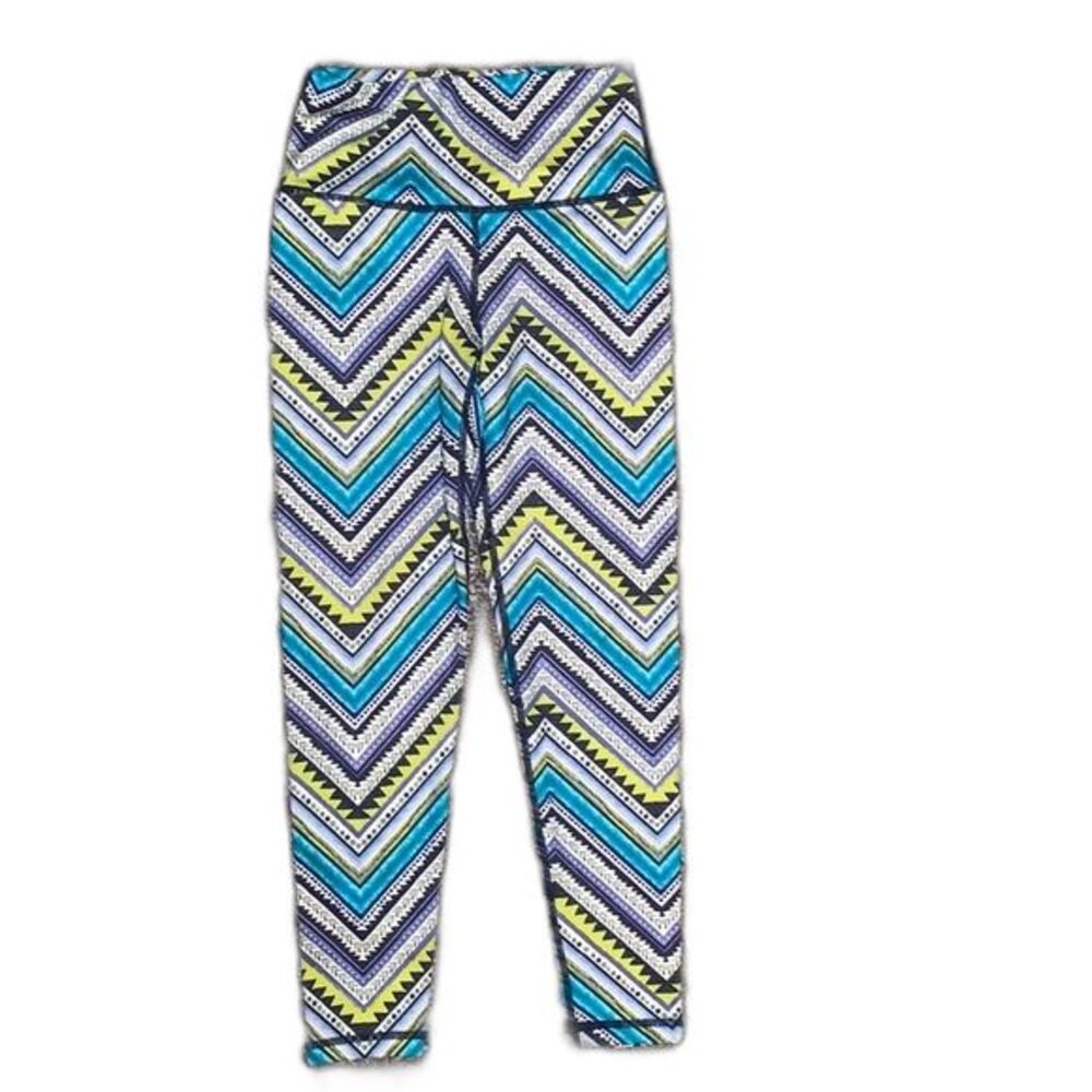 Women's Aerie chill, play, move 7/8 length high waisted geometric legging lounge